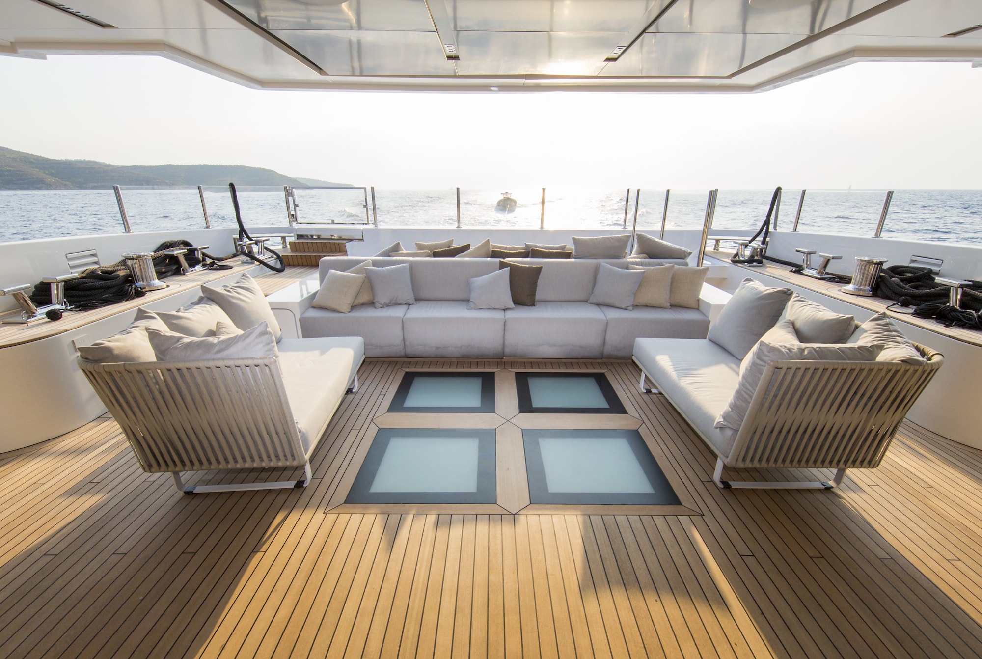 yacht interior seating